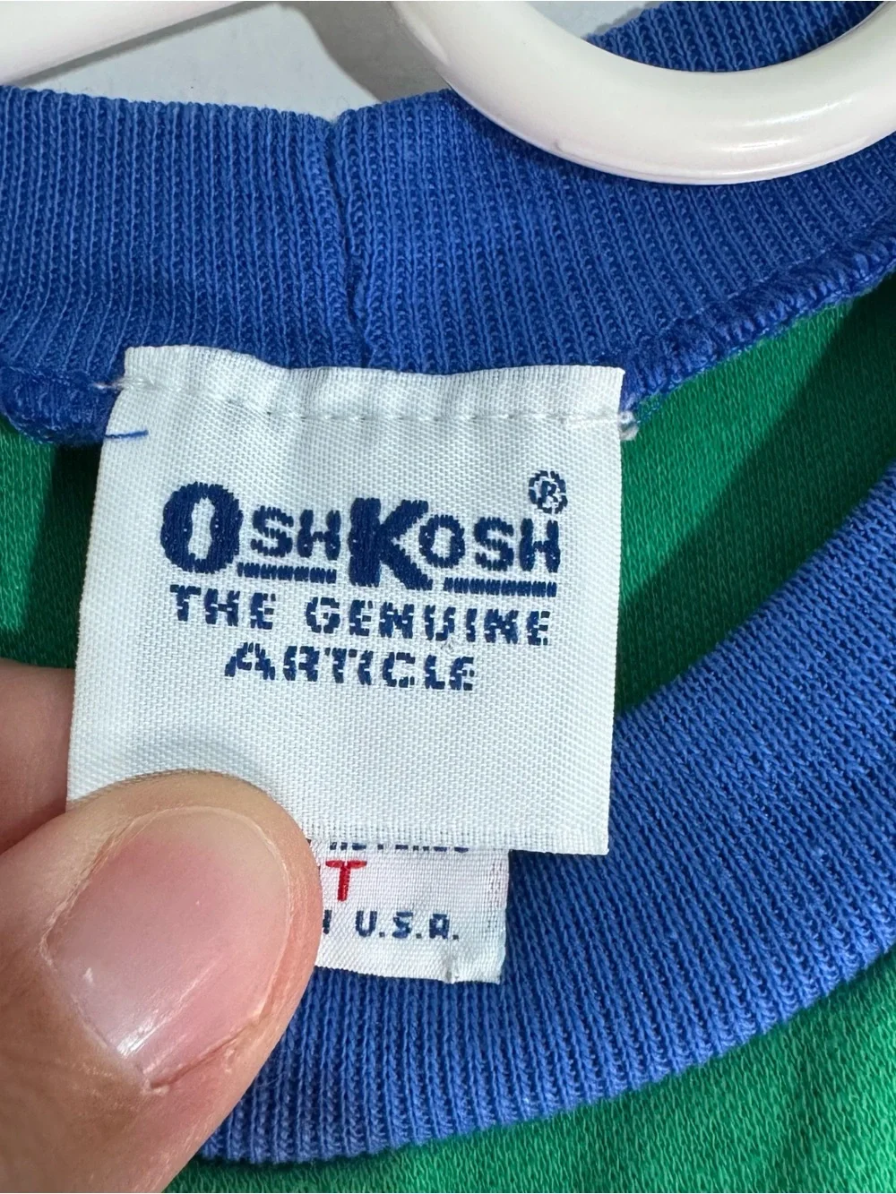 Vintage OshKosh Color Block Train Sweatshirt Toddler 3T USA Made